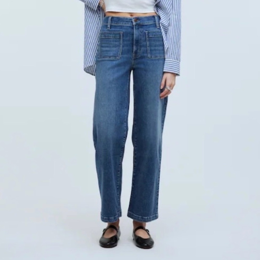 Madewell the perfect vintage wide leg jean size 28T